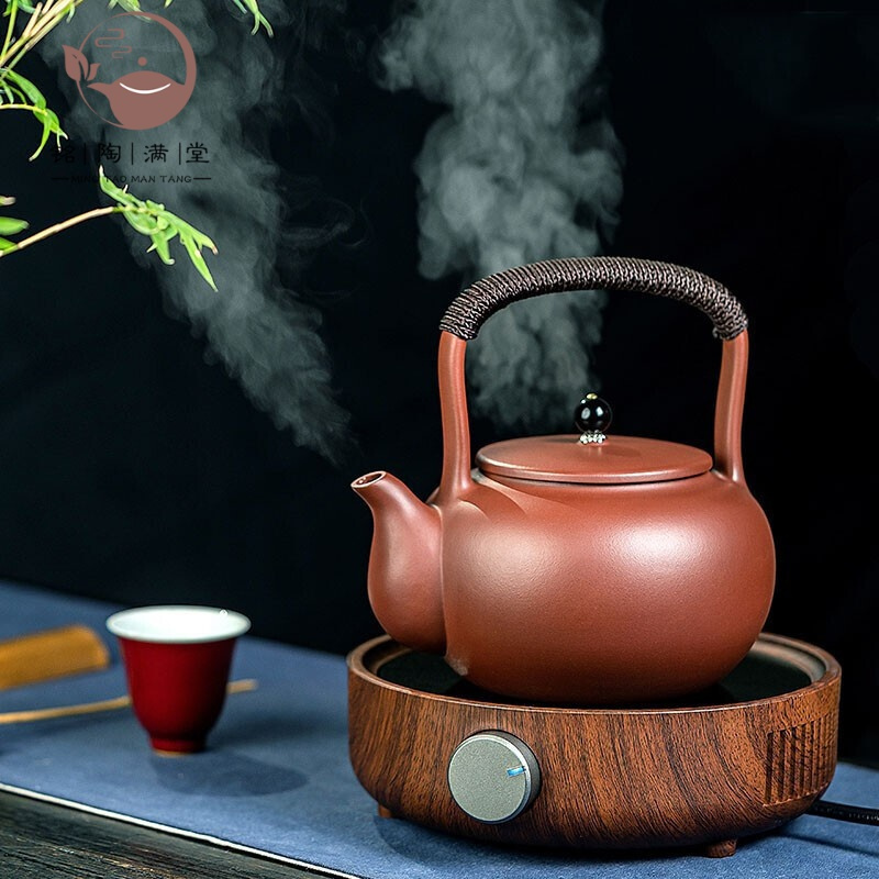 铭陶满堂宜兴紫砂壶烧水壶煮茶器电陶炉家用煮茶壶大容量煮水壶套装