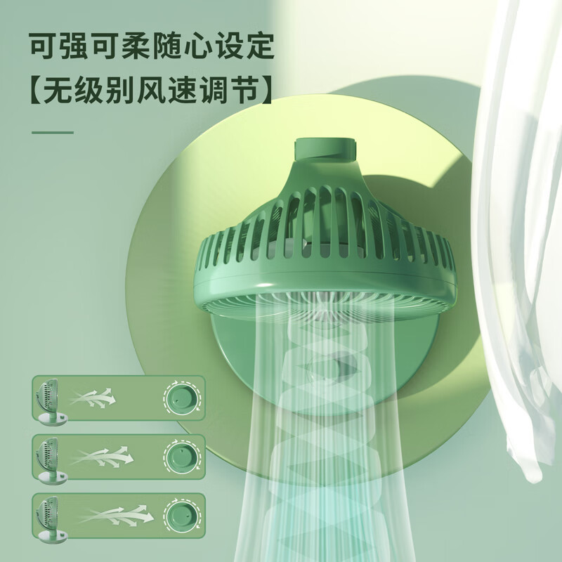 得力(deli)LK101电风扇全金属USB白色高清大图
