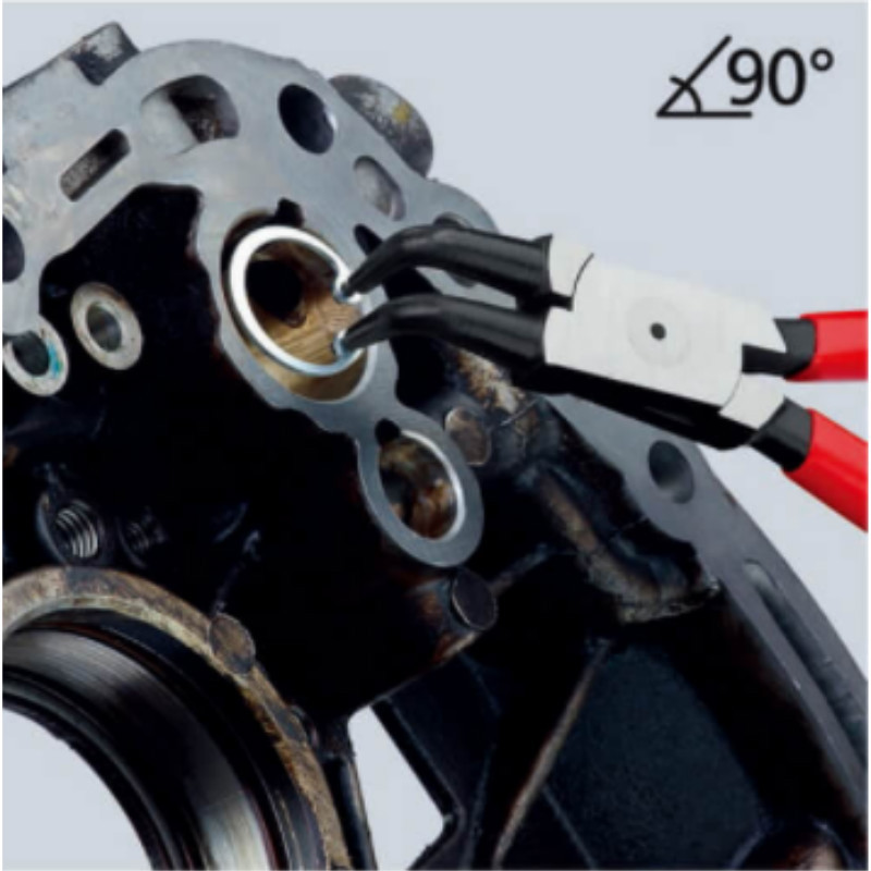 凯尼派克 KNIPEX 44 21 J11内卡簧钳(抛光头,塑料套柄) 5“ 12-25mm