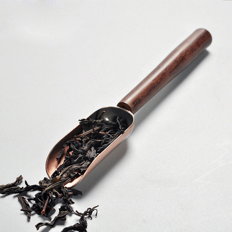 Atelier Tete 黑檀木茶勺茶铲锌合金茶勺茶则茶道配件