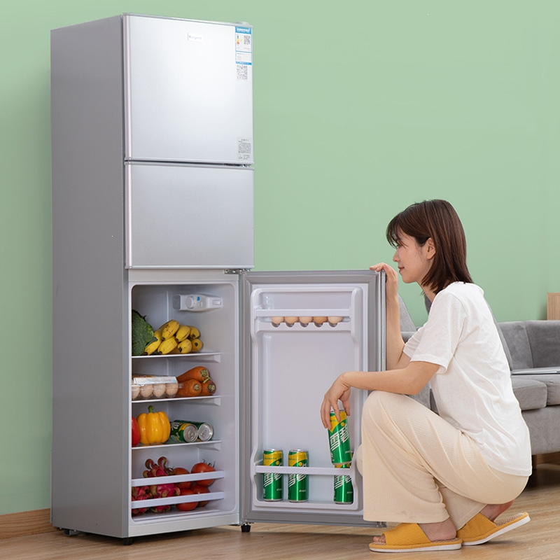 志高chig0152238三开门冰箱家用中型一级能效节能省电小型三门电冰箱