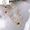 JiMi长款珍珠项链轻奢小众双层山茶花毛衣链女2023年新款锁骨链配饰品