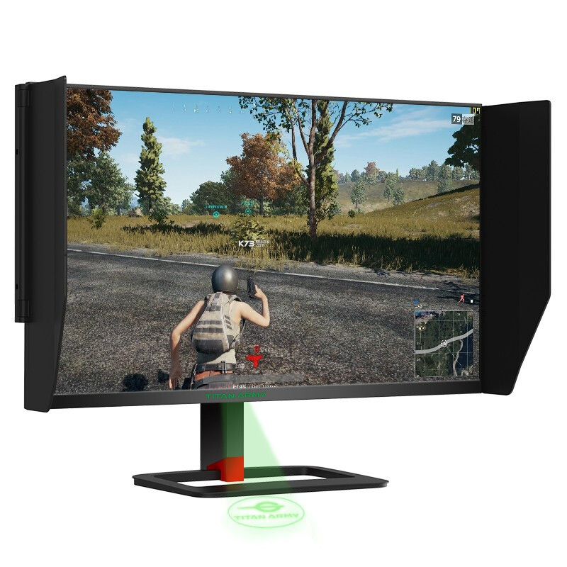 泰坦军团27英寸2K IPS 快速液晶屏180Hz 1ms响应 10.7亿色彩 HDR400电竞小金刚 升降支架电脑显示器T27QR