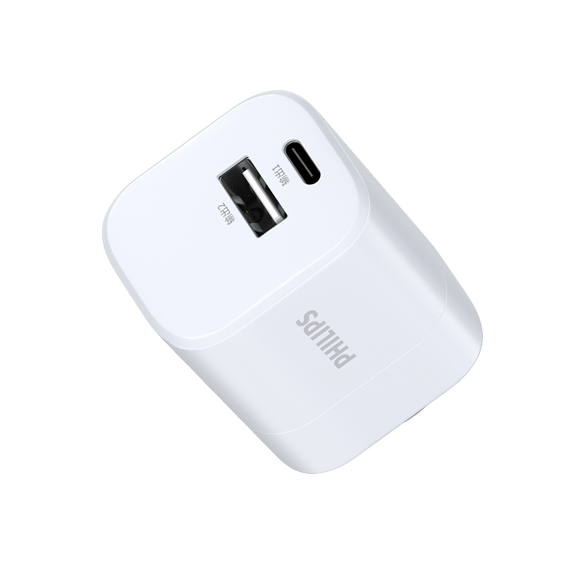 飞利浦充电充电器PD20W+QC18W双口充电头+Type-c线1米 DLP3005WSWR1611A高清大图