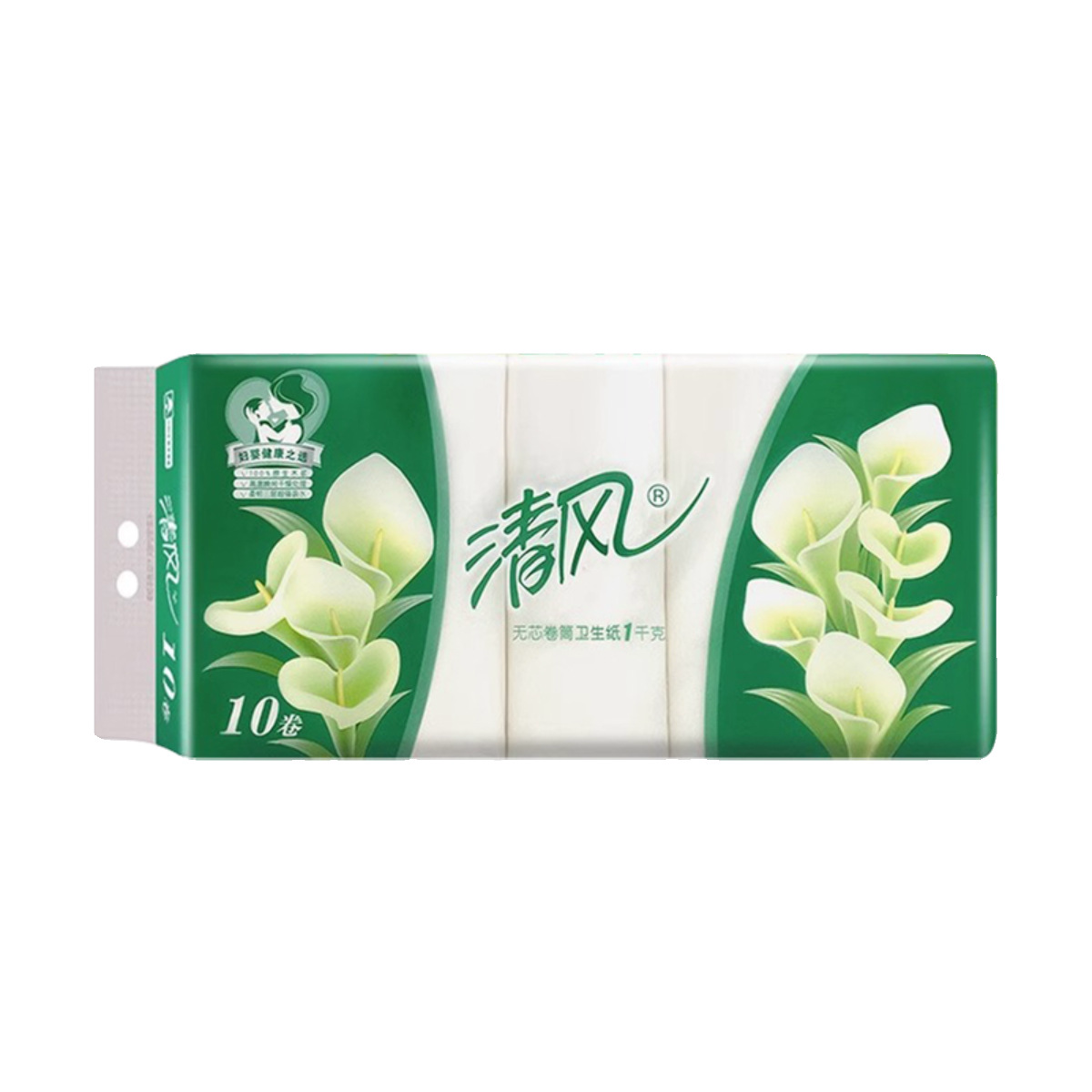 清风无芯卷纸B01BLM2100克*10卷/提