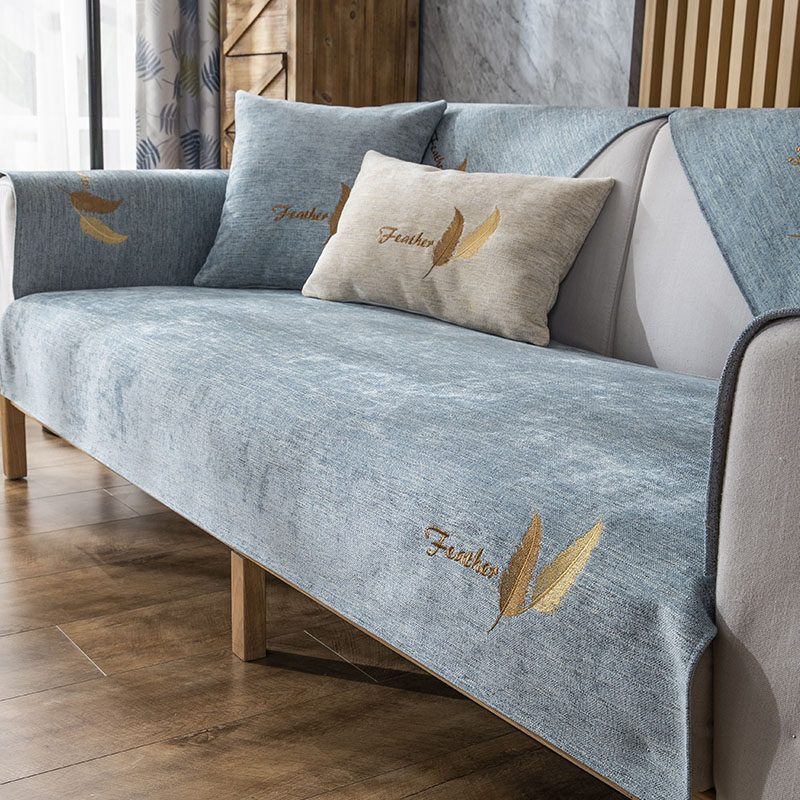 京城派沙发垫套装雪尼尔面料防滑简约沙发坐垫子123组合沙发垫布艺秋