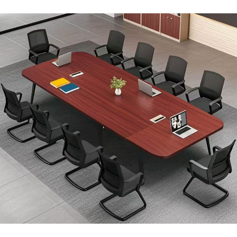 会议桌3200*1200*750mm环保颗粒板金属支架(不含椅子)