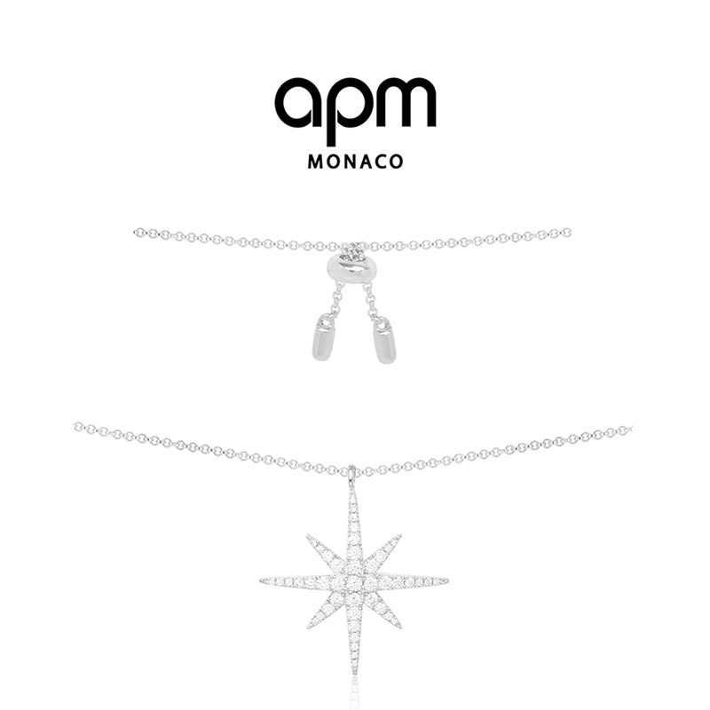 [直营]apm MONACO 女士 925银 欧美风格 流星雨系列 项链 送恋人