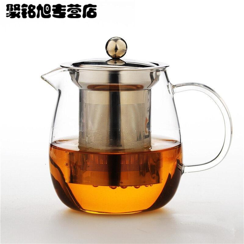 耐热玻璃茶壶功夫红茶具不锈钢过滤泡茶壶家用水壶玻璃冲茶器简约
