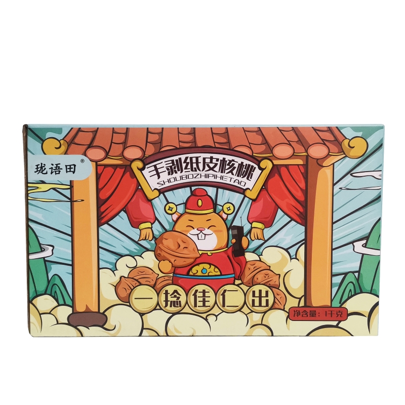 珑语田 手剥纸皮核桃 1千克 箱高清大图