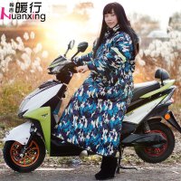 澳派电动车挡风被冬季加绒加厚防水保暖防风罩电瓶车挡风衣男女款防寒