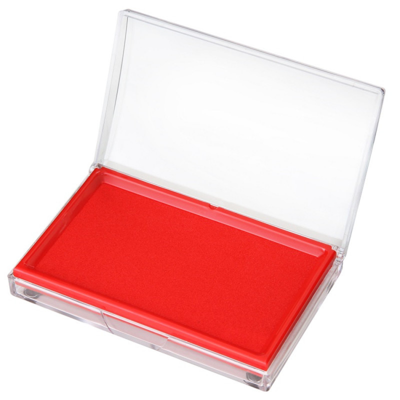 得力9864 137*88mm方形快干印台/印泥/速干印台/财务用品/红色(2个/盒)