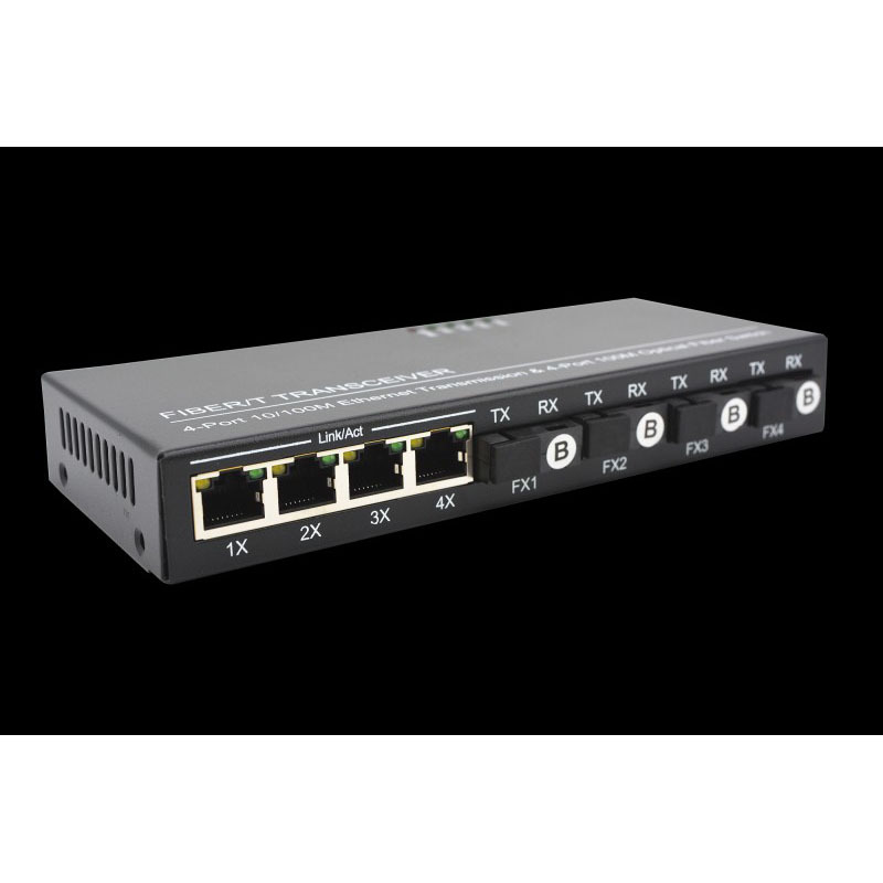 邮科 电信级光纤收发器 YKF244-SSC-20 单位:对 货期7天
