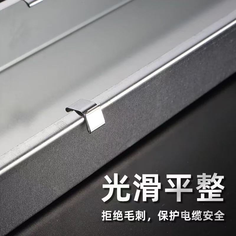 盛京联硕 电缆桥架防火线槽 100*100*1.5mm[含盖板+连接片+螺栓]米高清大图