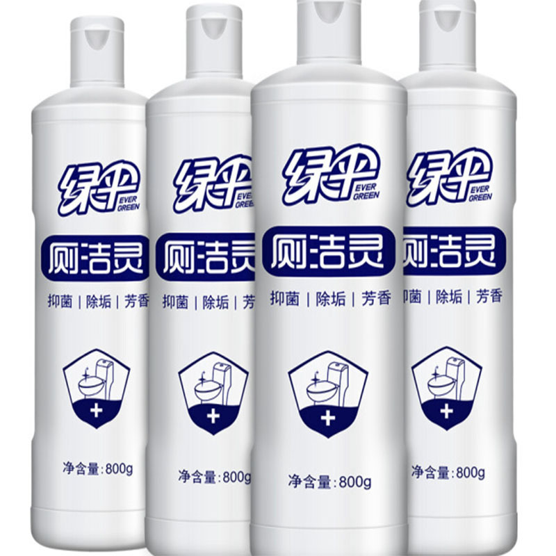 绿伞 洁厕液 洁厕灵800g*4瓶 马桶清洁除垢剂 4瓶/套 单套价格