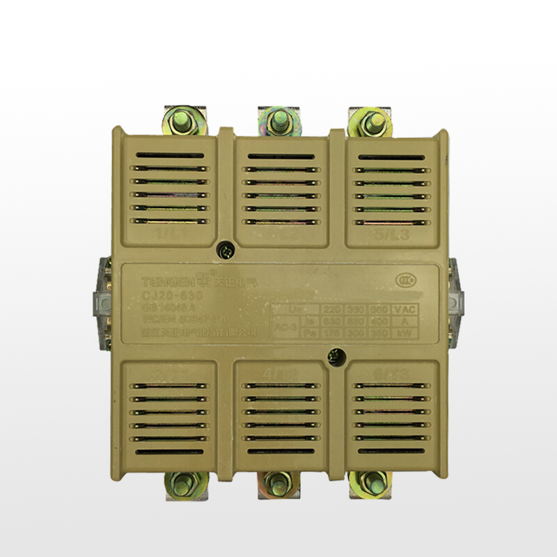 天正电气 CJ20-630A 220V 3NO 4NO+2NC 50Hz 3P 02010030086 交流接触器