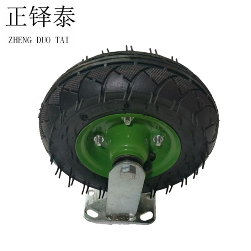 正铎泰 加厚橡胶静音充气定向轮250-4型 8寸/个高清大图