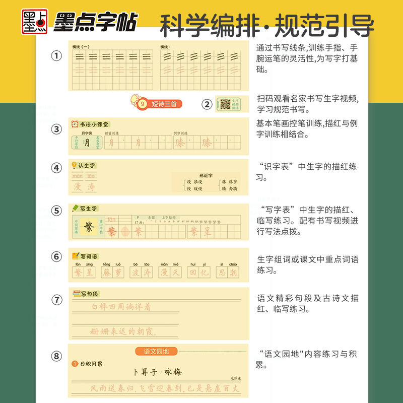 [同步练习册套装]4年级上册+下册 [正版]四年级下册语文同步字帖小学生练习写字课堂同步训练习册四年级上册字帖2024年高清大图