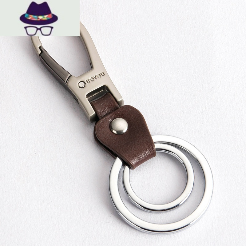 博友经典小扣创意男士腰挂钥匙扣挂件汽车钥匙链锁匙钥匙圈环fish