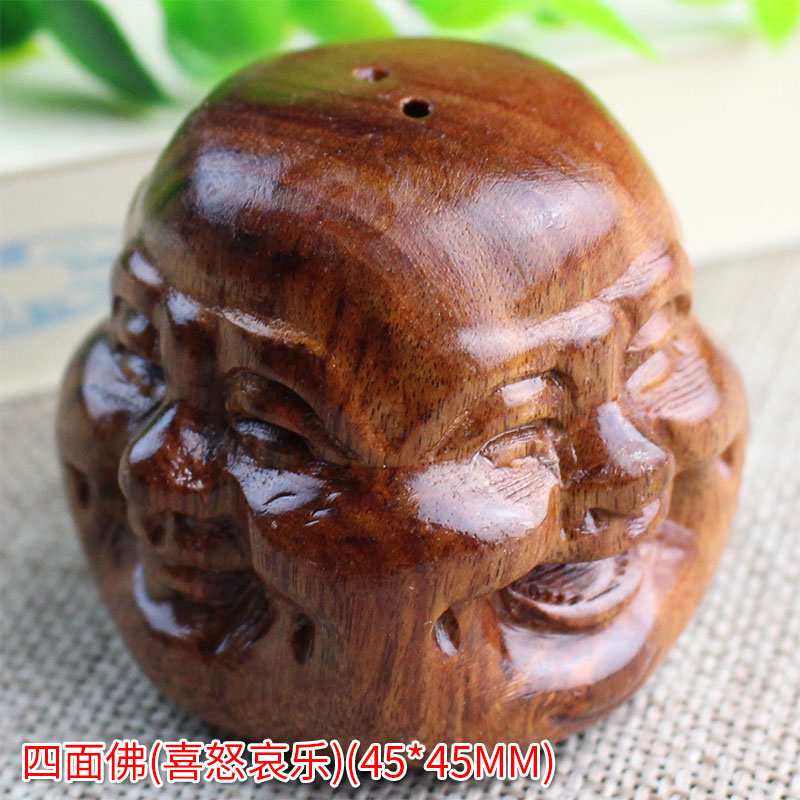 厂家直销老挝花梨木手把件实木旅游工艺品酸枝木把玩件貔貅葫芦象 四面佛