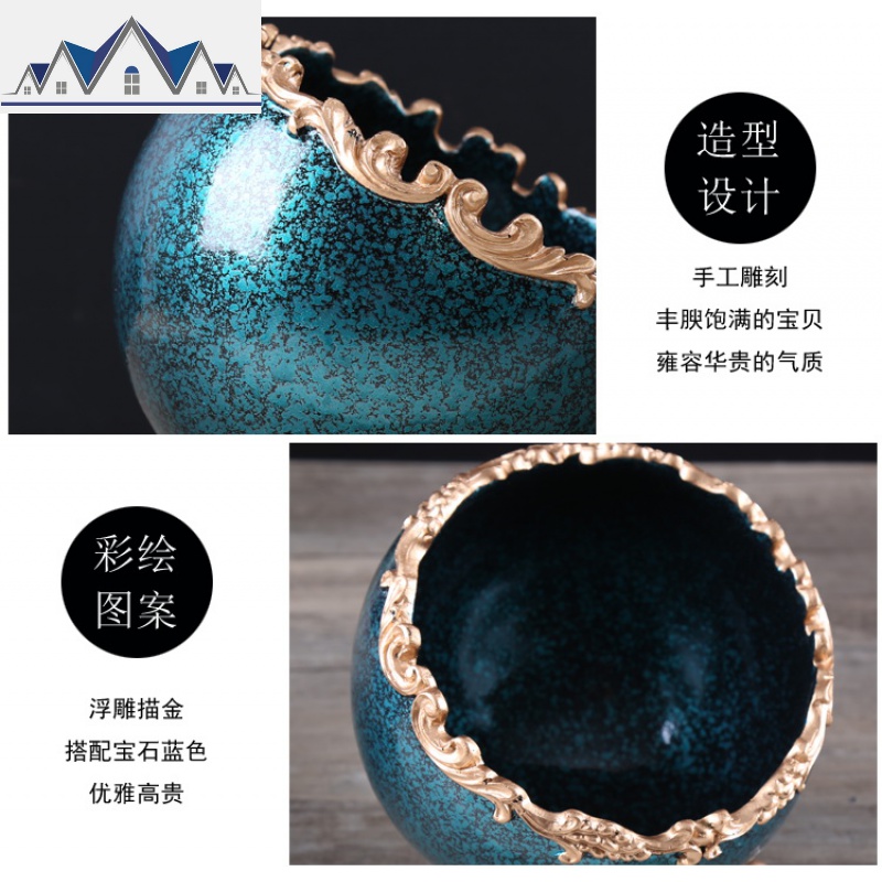 桌面垃圾桶客厅创意摆件卧室床头杂物收纳遥控器收纳盒北欧式家用 三维工匠高清大图