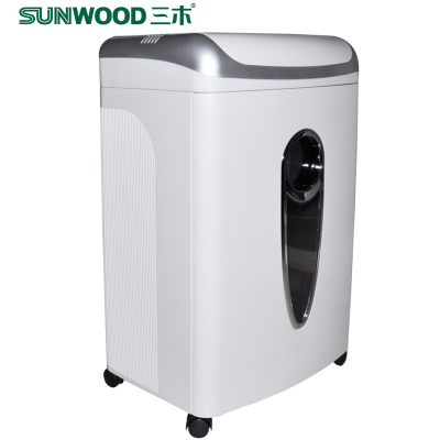 三木(SUNWOOD)SD9670碎纸机双入口可碎光盘办公家用 电动低音碎8张2*12mm 高低两档5级保密