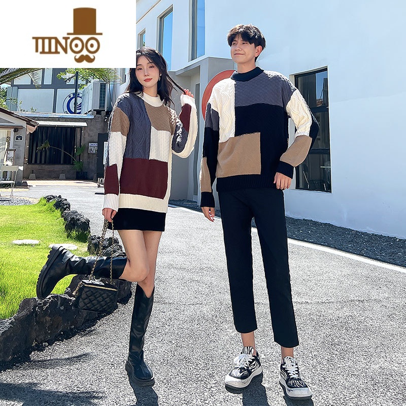 YANXU2023年新款情侣装毛衣针织衫男不一样的气质roora法式潮流高清大图