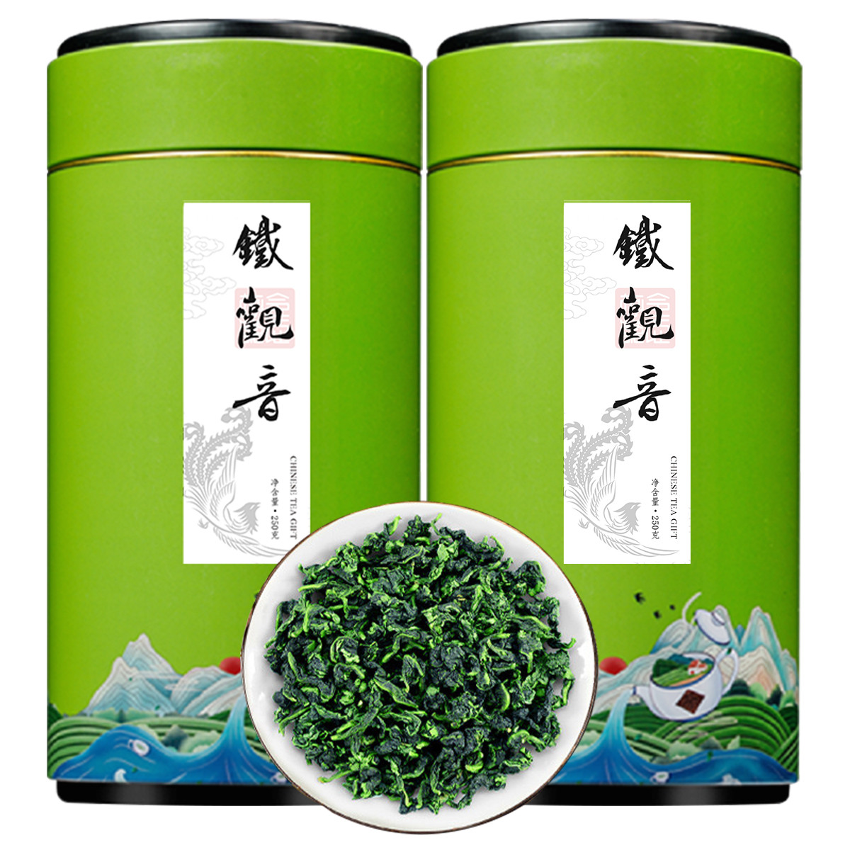 痴福 新茶铁观音茶叶罐装兰花香安溪茶叶浓香型乌龙茶500g高清大图