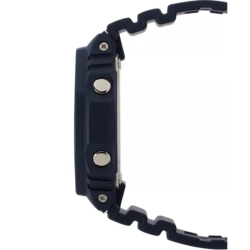 卡西欧(CASIO)男款石英手表45.4mm黑树脂表带防水防震多功能运动腕表高清大图