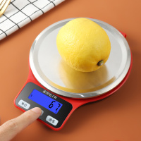 拜杰厨房秤 家用电子秤食物秤厨房烘培电子称 5公斤/1g电池款厨房秤 带托盘 DM601电池款