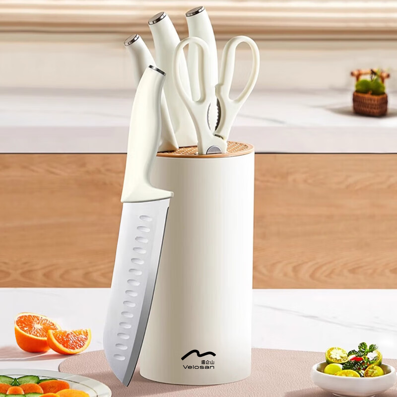 温仑山月光石系列五件套刀具精准切割锋利耐用人体工学设计握感舒适安全可靠VE088