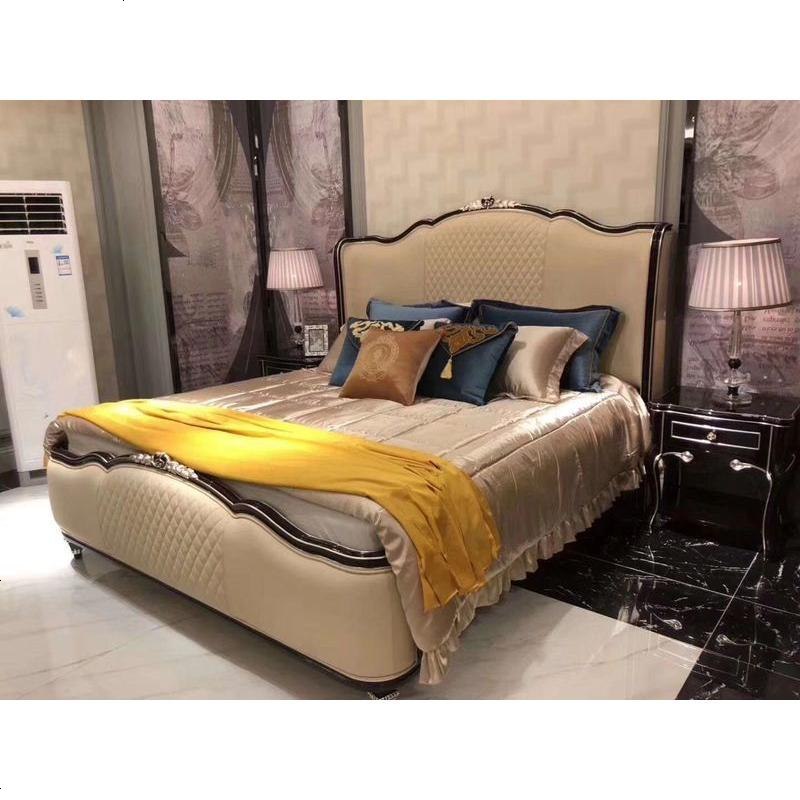 欧式美式新古典双人床实木公主床轻奢后现代1.8米主卧家具