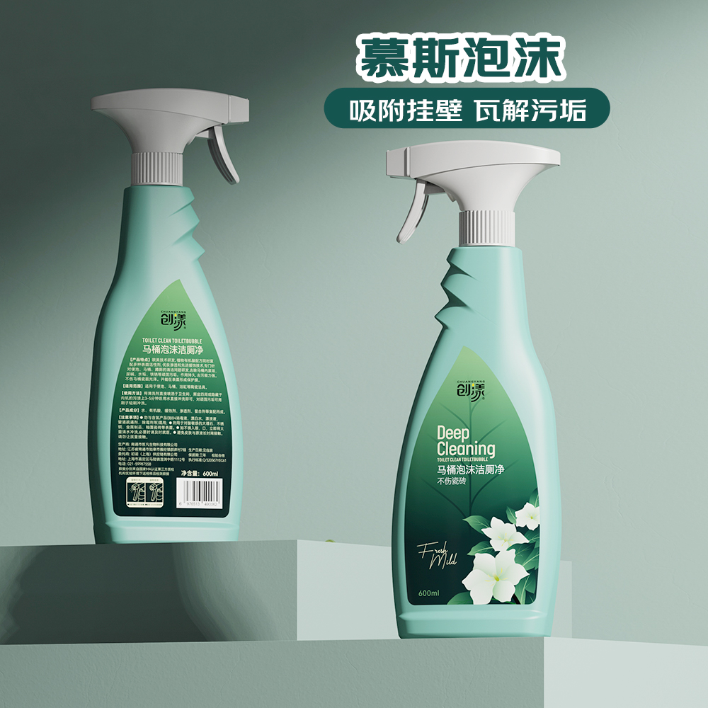 创漾(CHUANGYANG)CN2003 新一代马桶泡沫洁厕净(栀子花)600ml高清大图