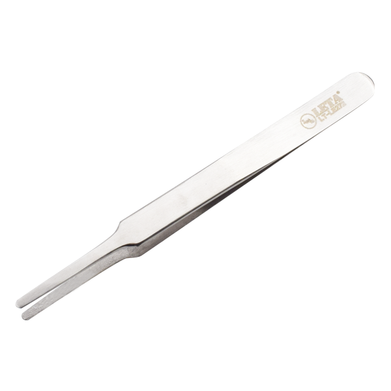 勒塔(LETA)不锈钢防磁加硬扁平镊子LE-ET272 140mm