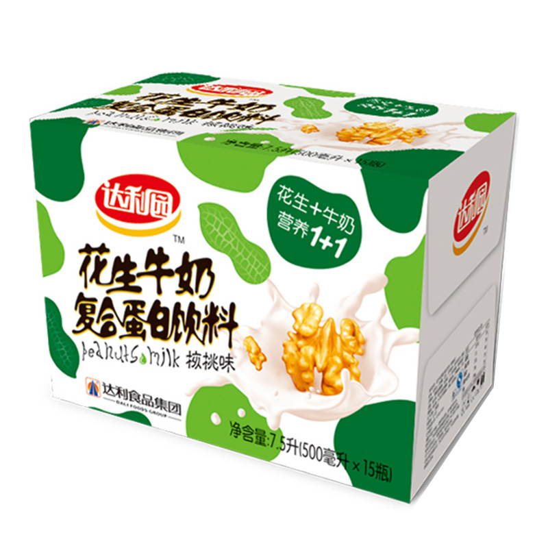 达利园 花生牛奶 复合蛋白饮料 核桃味500ml*15 箱装高清大图