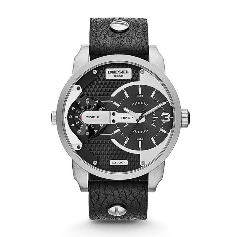 diesel迪赛男士手表石英表表盘不锈钢时尚休闲 dz7307