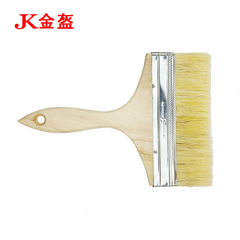 金盔纯猪鬃毛油漆刷毛刷8寸/把高清大图
