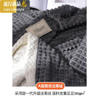 毛毯被子加厚双层珊瑚绒冬季保暖法兰绒沙发毯小毯子单人午睡盖毯 三维工匠