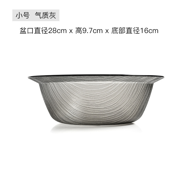 洗脸盆塑料家用学生宿舍透明脸盆加厚卫生间浴室面盆洗菜盆日用家居