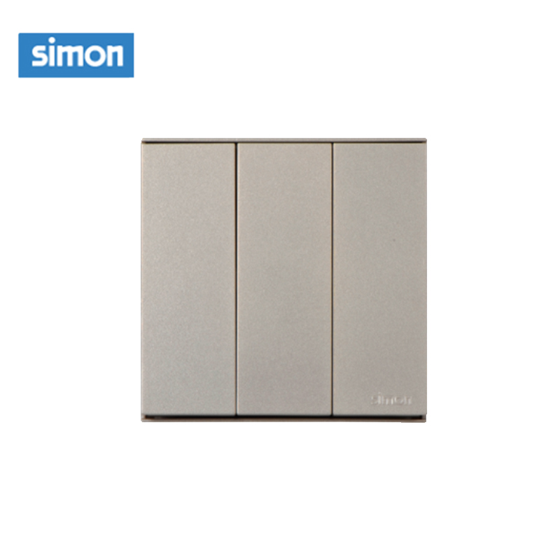 西蒙(simon) E6 插座开关插板86型开关插座面板 三开单控高清大图