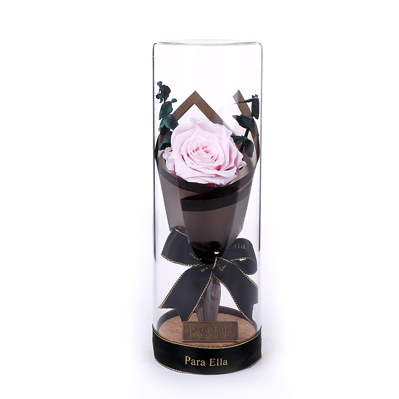 Para Ella 010系列彩灯许愿瓶粉色玫瑰花永生花礼盒鲜花速递女神节创意礼物情人节礼物生日结婚纪念日礼物送女生女友