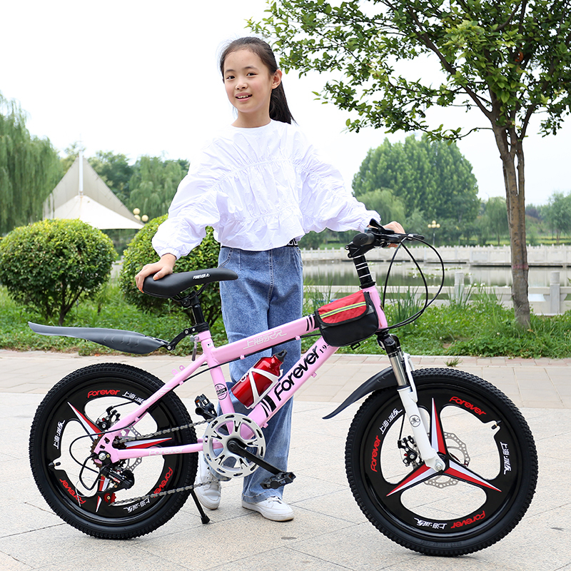 永 久学生车 7速变速自行车18/20/22寸山地车男女童车小孩单车赛车6-5岁脚踏车