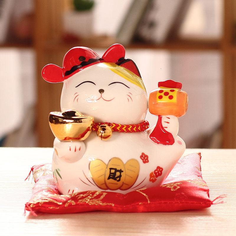 猫摆件小礼品存钱罐店铺开业送礼居家装饰手工创意日式