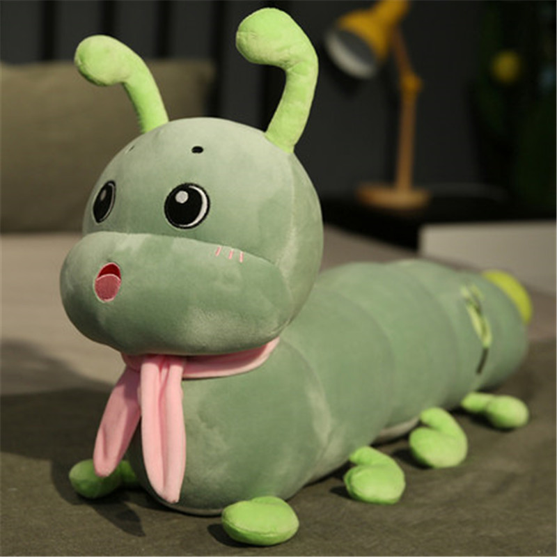 心向绒 毛毛虫毛绒玩具睡觉抱枕长条枕夹腿枕可爱大玩偶女孩公仔布