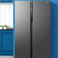 美的(Midea)550升变频一级能效对开双开门超薄家用电冰箱BCD-550WKPZM(E)