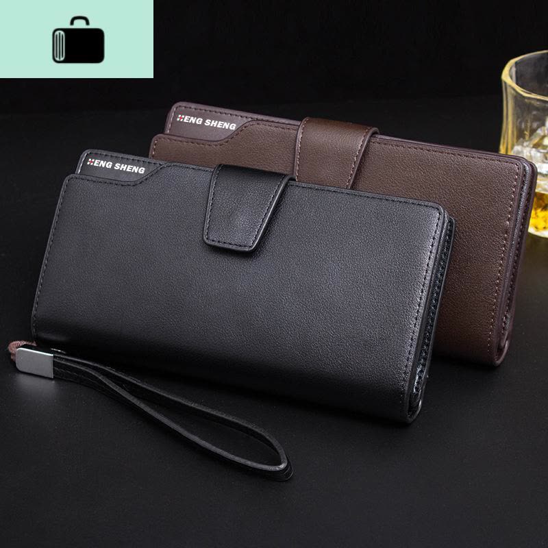 可放装手机的钱包男土长款拉链大容量多卡位多功能商务男士手包潮NEW LAKE图片