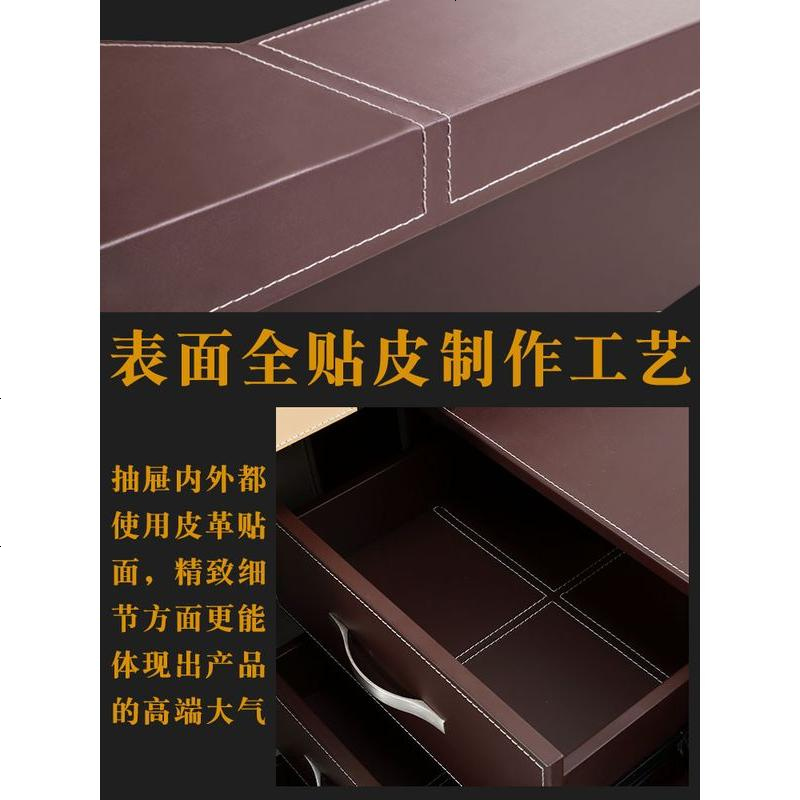 轻奢办公桌办公家具老板桌简约现代大班台书桌老板台总裁桌高清大图