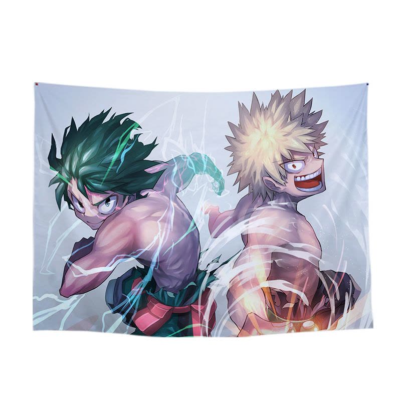 美帮汇二次元动漫我的英雄学院背景布居家宿舍房间装饰布置定制挂布挂旗图片