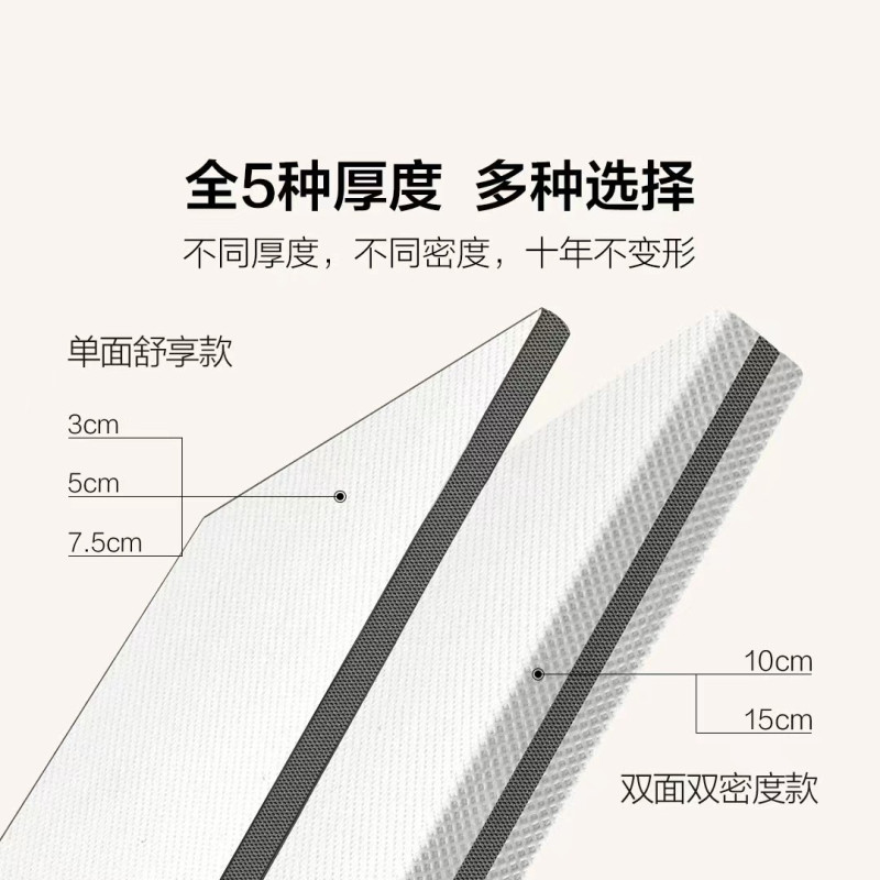 8H床垫 天然乳胶床垫RM进泰国天然口乳胶床垫 榻榻米