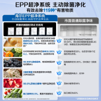 海尔(Haier)485升法式多门零嵌冰箱 全空间保鲜 EPP超净系统 BCD-485WGHFD1BWLU1